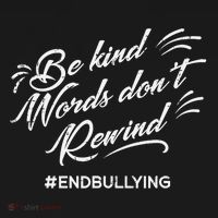 Be Kind Words Dont Rewind Orange Anti Bullying Unity Day Bucket Hat thumb 4
