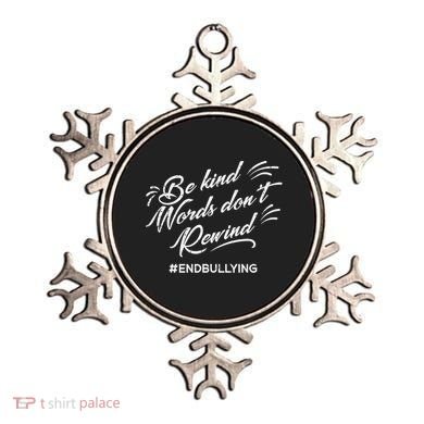 Be Kind Words Dont Rewind Orange Anti Bullying Unity Day Ornament