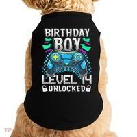 Birthday Level 14 Unlocked Gamer 14th Birthday Gift Doggie Tank thumb 0
