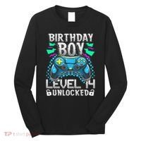 Birthday Level 14 Unlocked Gamer 14th Birthday Gift Long Sleeve Shirt thumb 0