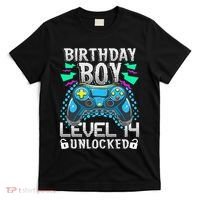 Birthday Level 14 Unlocked Gamer 14th Birthday Gift T-Shirt thumb 0