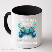 Birthday Level 14 Unlocked Gamer 14th Birthday Gift Coffee Mug thumb 0