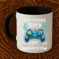 Birthday Level 14 Unlocked Gamer 14th Birthday Gift Coffee Mug thumb 2