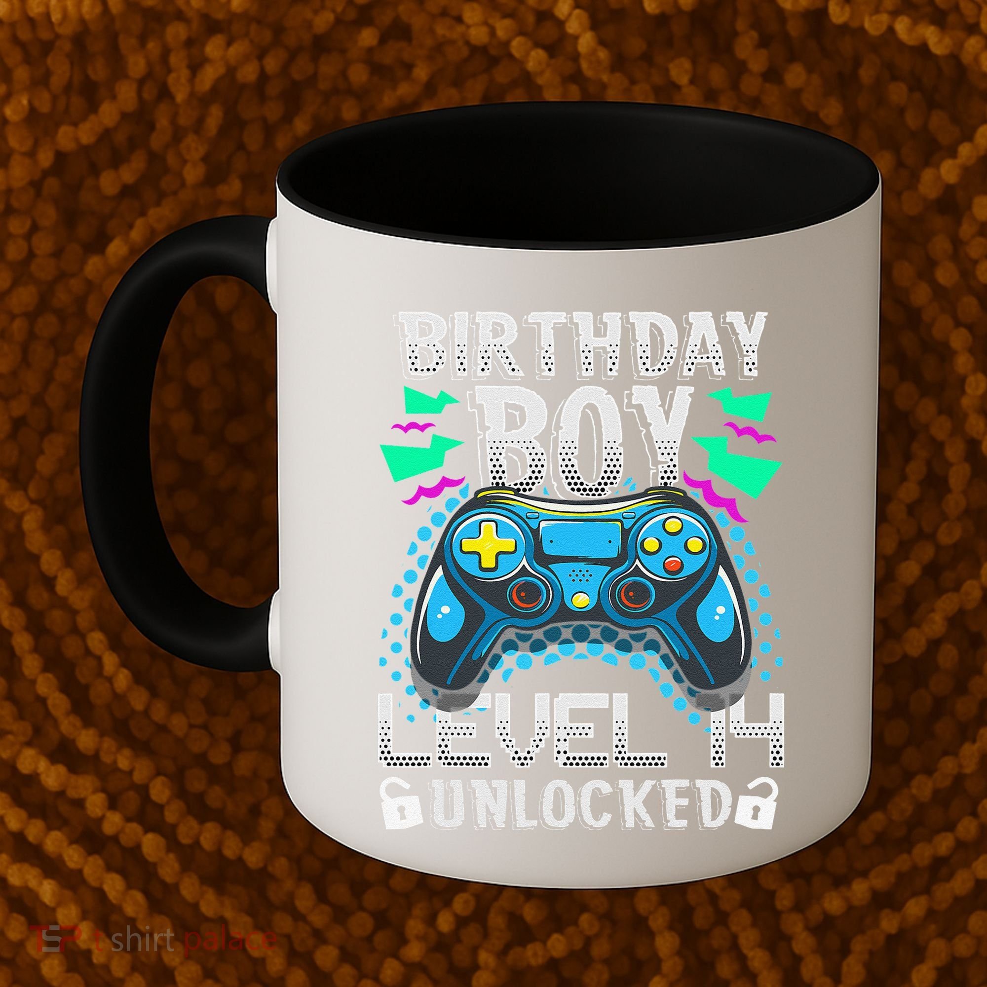 Birthday Level 14 Unlocked Gamer 14th Birthday Gift Coffee Mug