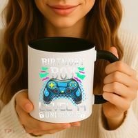 Birthday Level 14 Unlocked Gamer 14th Birthday Gift Coffee Mug thumb 3
