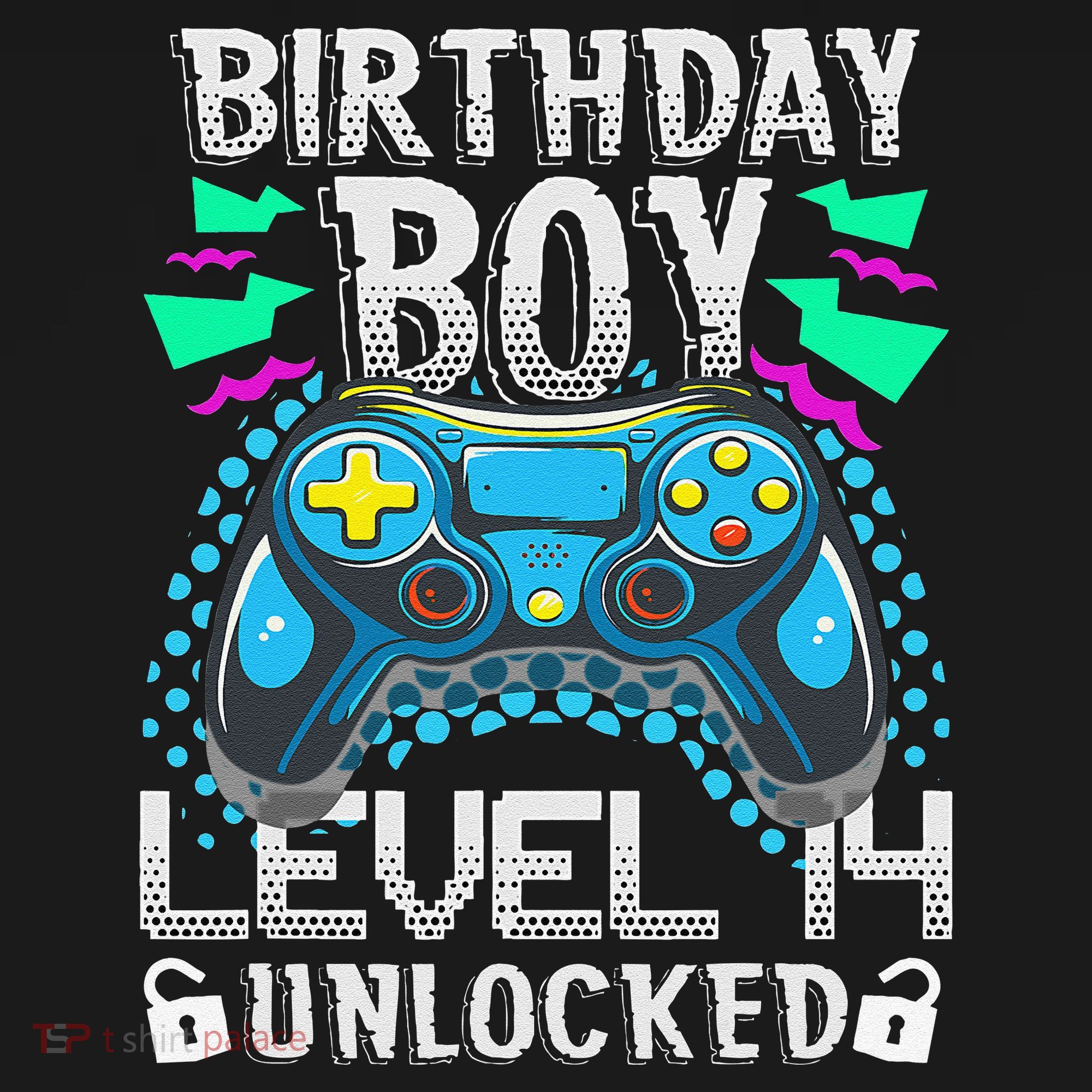 Birthday Level 14 Unlocked Gamer 14th Birthday Gift Mousepad