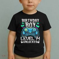 Birthday Level 14 Unlocked Gamer 14th Birthday Gift Toddler T-Shirt thumb 2