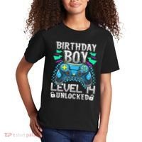 Birthday Level 14 Unlocked Gamer 14th Birthday Gift Kids T-Shirt thumb 2