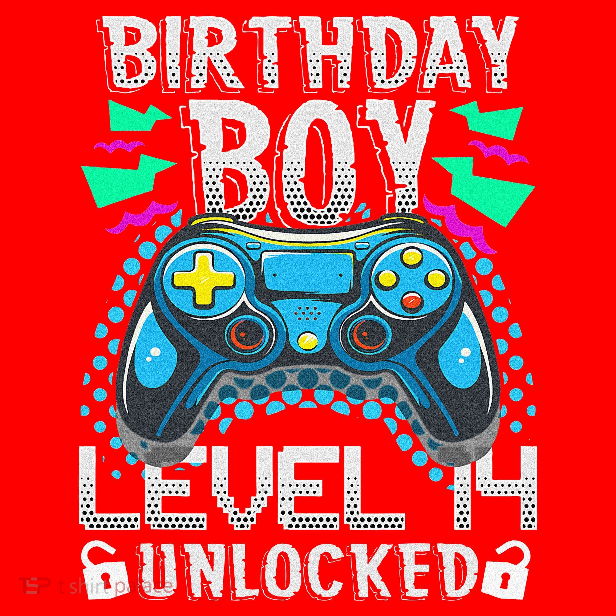 Birthday Level 14 Unlocked Gamer 14th Birthday Gift Santa Hat