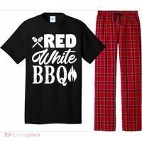 Bbq Lover 4th Of July Funny Red White Bbq Cool Gift Pajama Set thumb 0