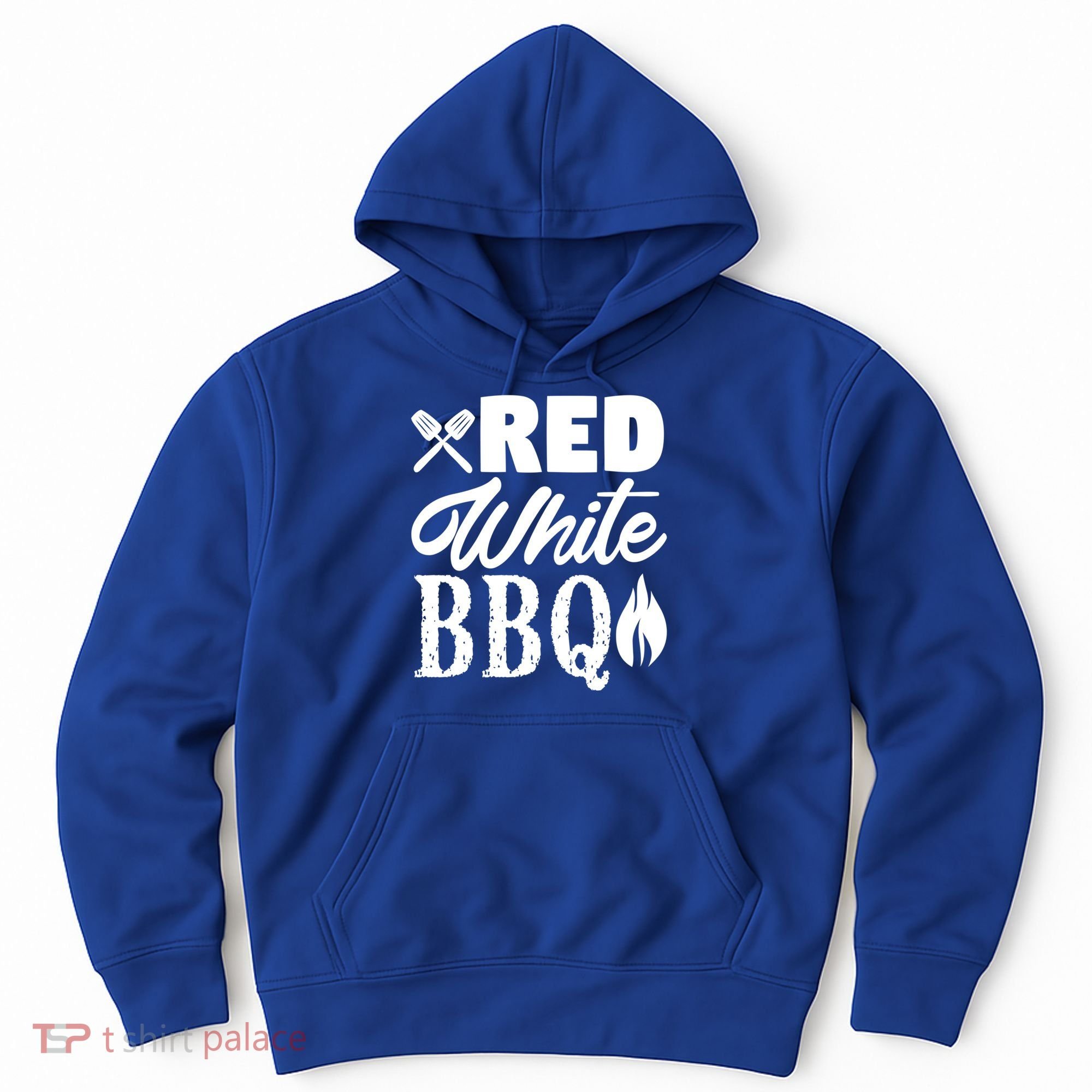Bbq Lover 4th Of July Funny Red White Bbq Cool Gift Hoodie