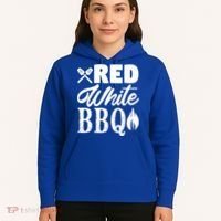 Bbq Lover 4th Of July Funny Red White Bbq Cool Gift Hoodie thumb 5
