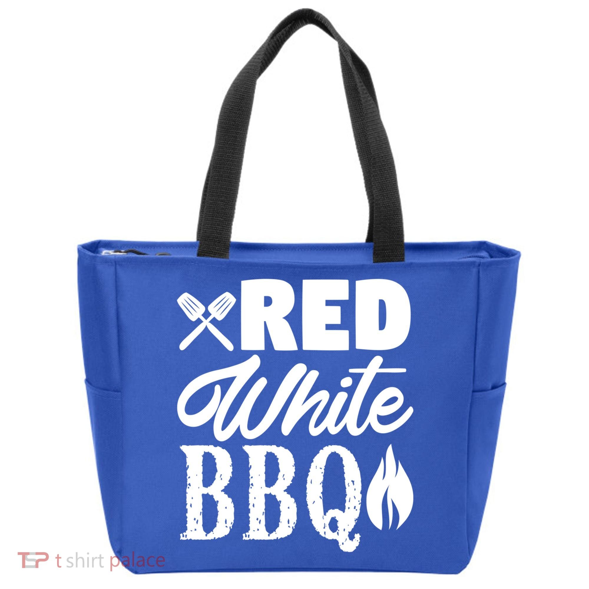 Bbq Lover 4th Of July Funny Red White Bbq Cool Gift Tote Bag