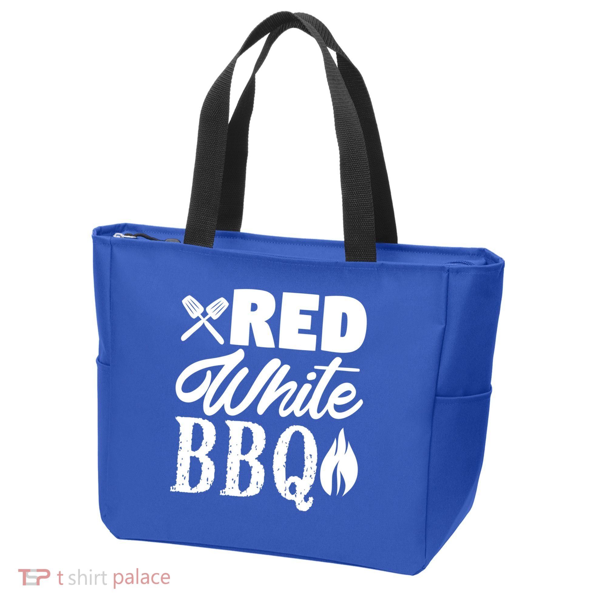 Bbq Lover 4th Of July Funny Red White Bbq Cool Gift Tote Bag