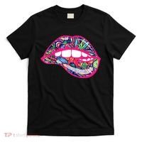Biting Lips 420 Weed Cannabis Marijuana Stoner Gift T-Shirt thumb 0