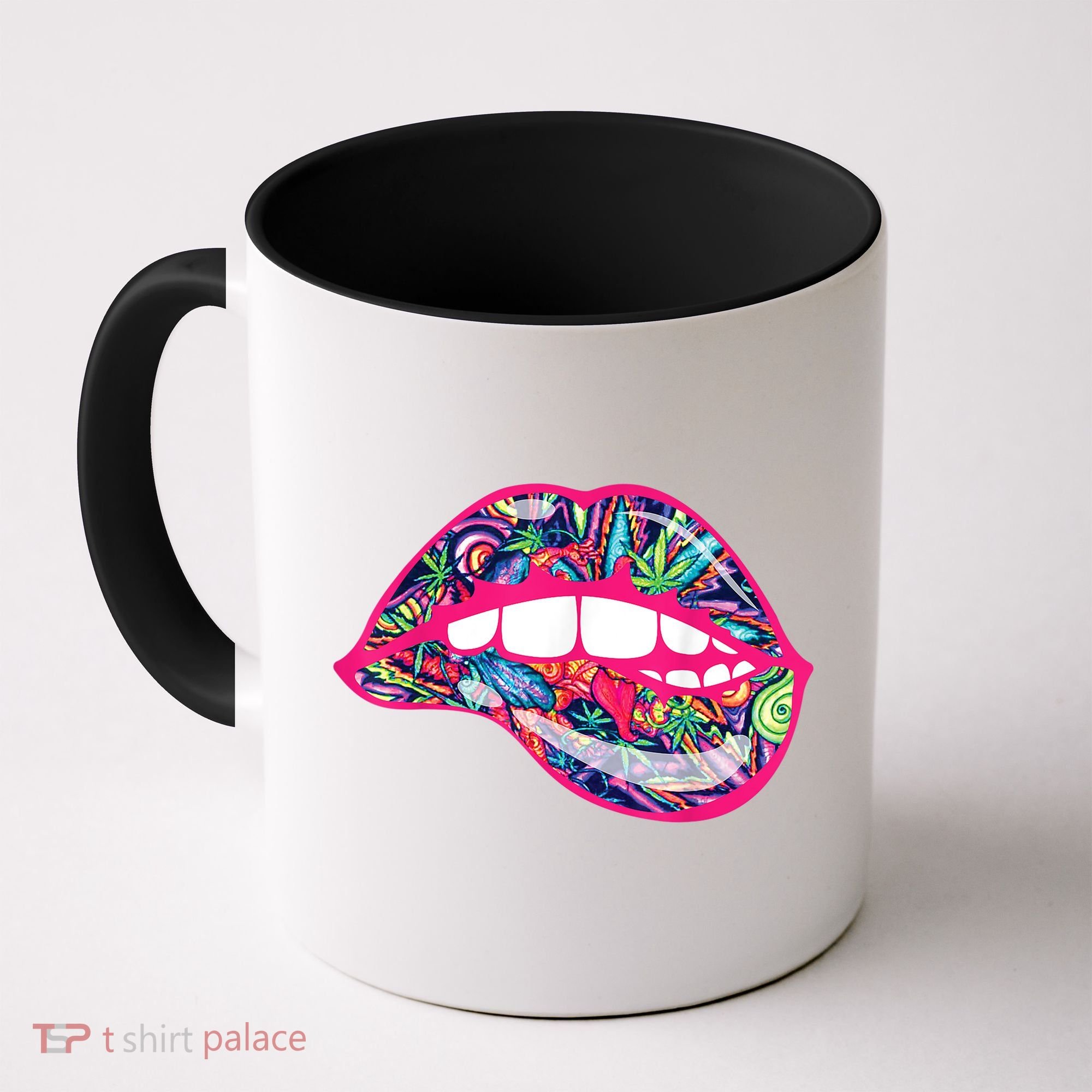 Biting Lips 420 Weed Cannabis Marijuana Stoner Gift Coffee Mug
