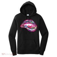 Biting Lips 420 Weed Cannabis Marijuana Stoner Gift Women's Hoodie thumb 0