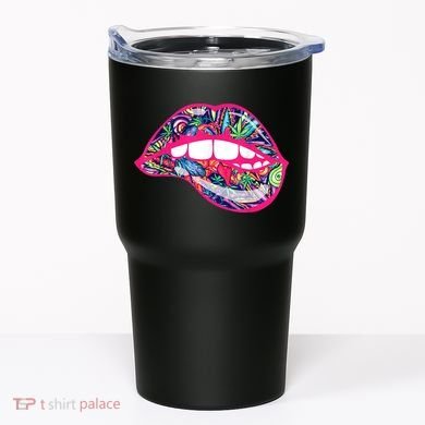Biting Lips 420 Weed Cannabis Marijuana Stoner Gift Tumbler