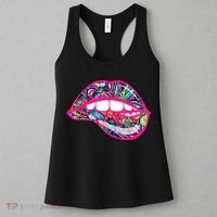 Biting Lips 420 Weed Cannabis Marijuana Stoner Gift Women's Tank Top thumb 3