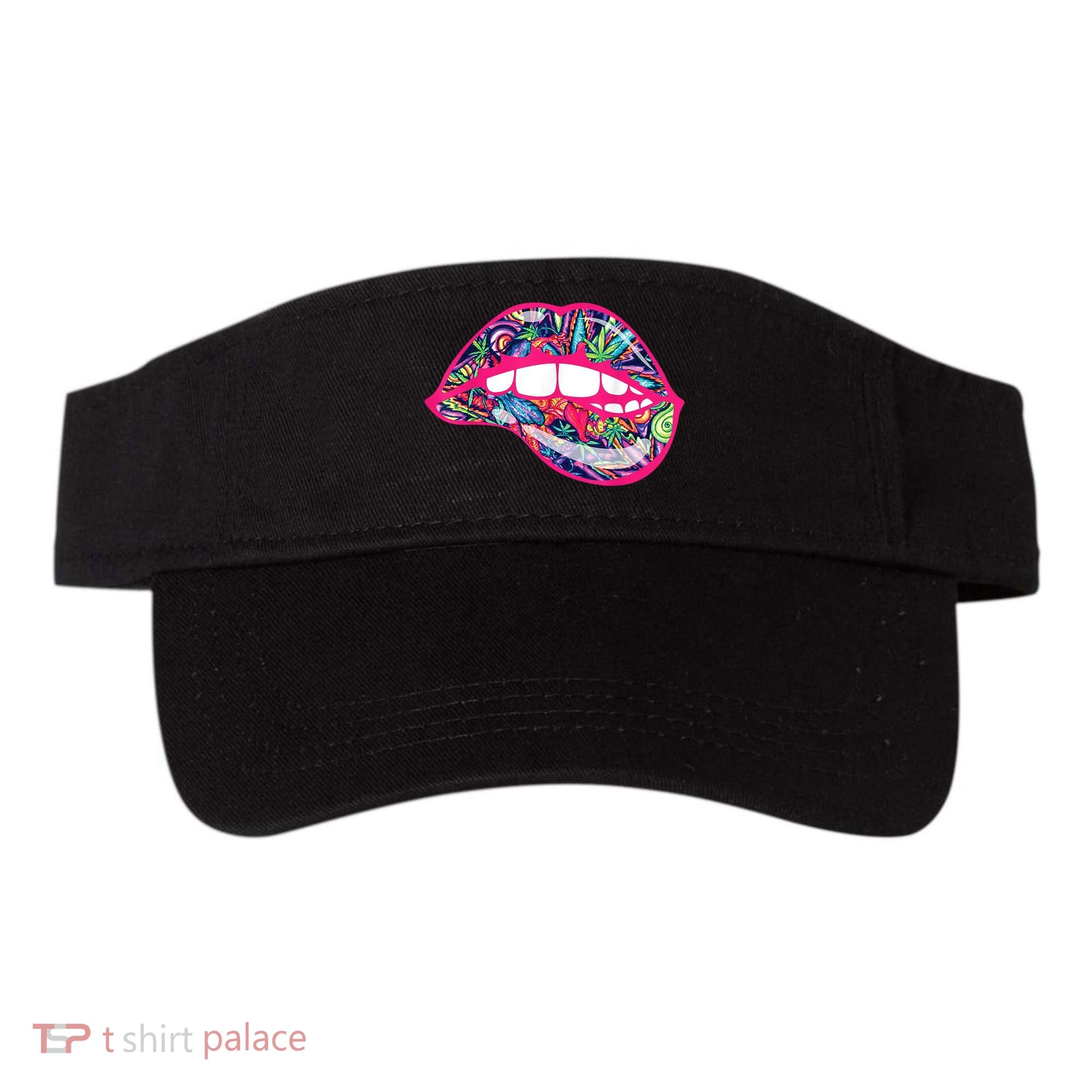 Biting Lips 420 Weed Cannabis Marijuana Stoner Gift Visor