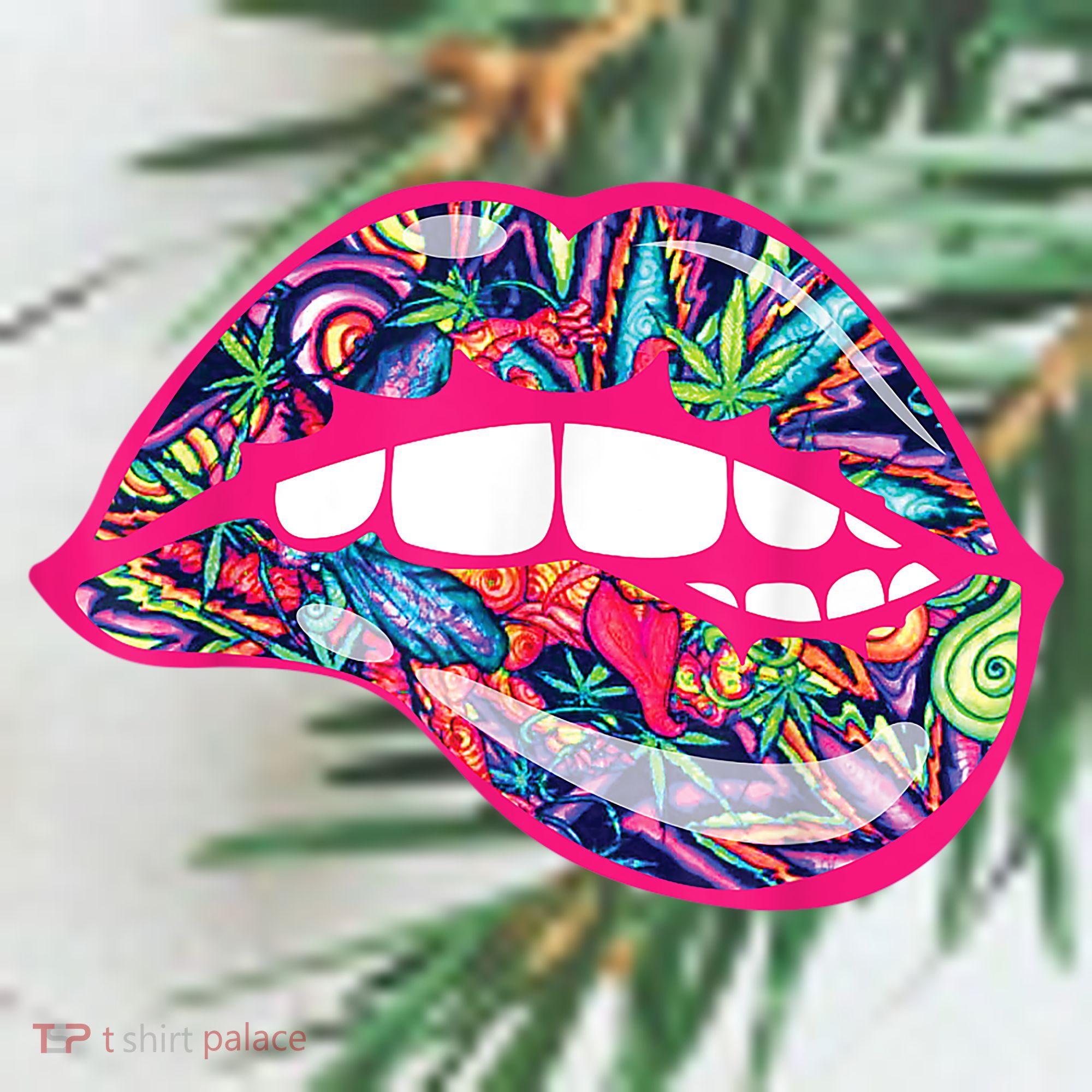 Biting Lips 420 Weed Cannabis Marijuana Stoner Gift Ornament