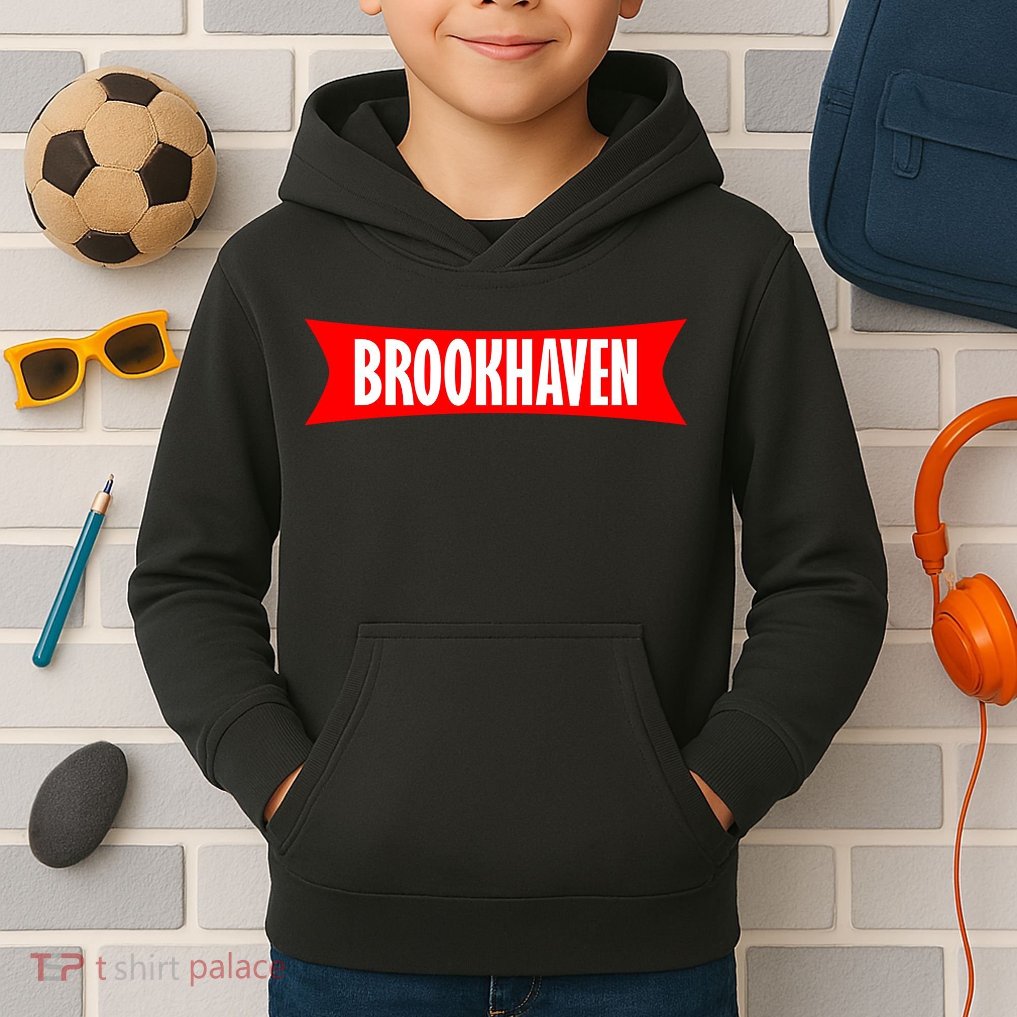 Brookhaven Logo Kids Hoodie