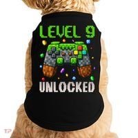 Birthday Level 9 Unlocked 9th Birthday Game Pixel Gift Doggie Tank thumb 0