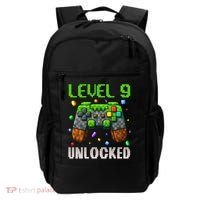 Birthday Level 9 Unlocked 9th Birthday Game Pixel Gift Backpack thumb 0