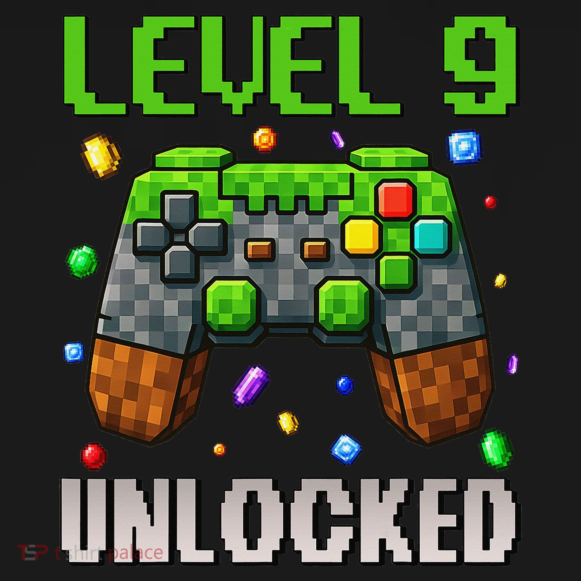 Birthday Level 9 Unlocked 9th Birthday Game Pixel Gift Backpack