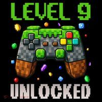 Birthday Level 9 Unlocked 9th Birthday Game Pixel Gift Ornament thumb 1