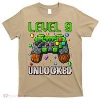 Birthday Level 9 Unlocked 9th Birthday Game Pixel Gift T-Shirt thumb 0