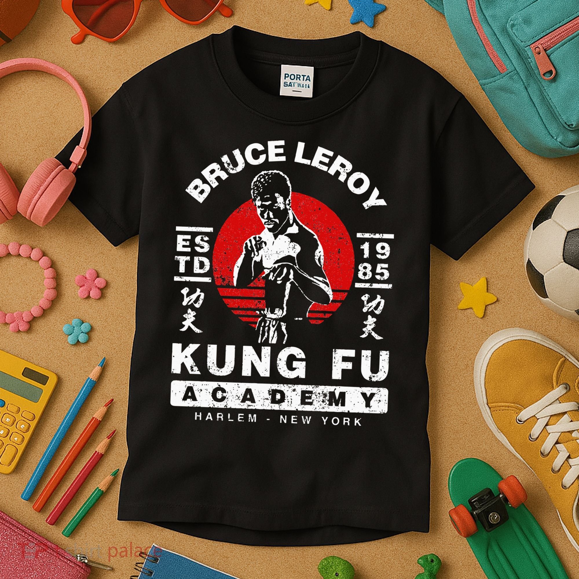 Bruce Leroy Academy  Kids T-Shirt