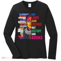 Ban Liars And Crooks Not History And Books Women's Long Sleeve Shirt thumb 0
