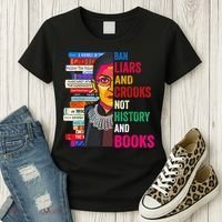 Ban Liars And Crooks Not History And Books Women's T-Shirt thumb 3