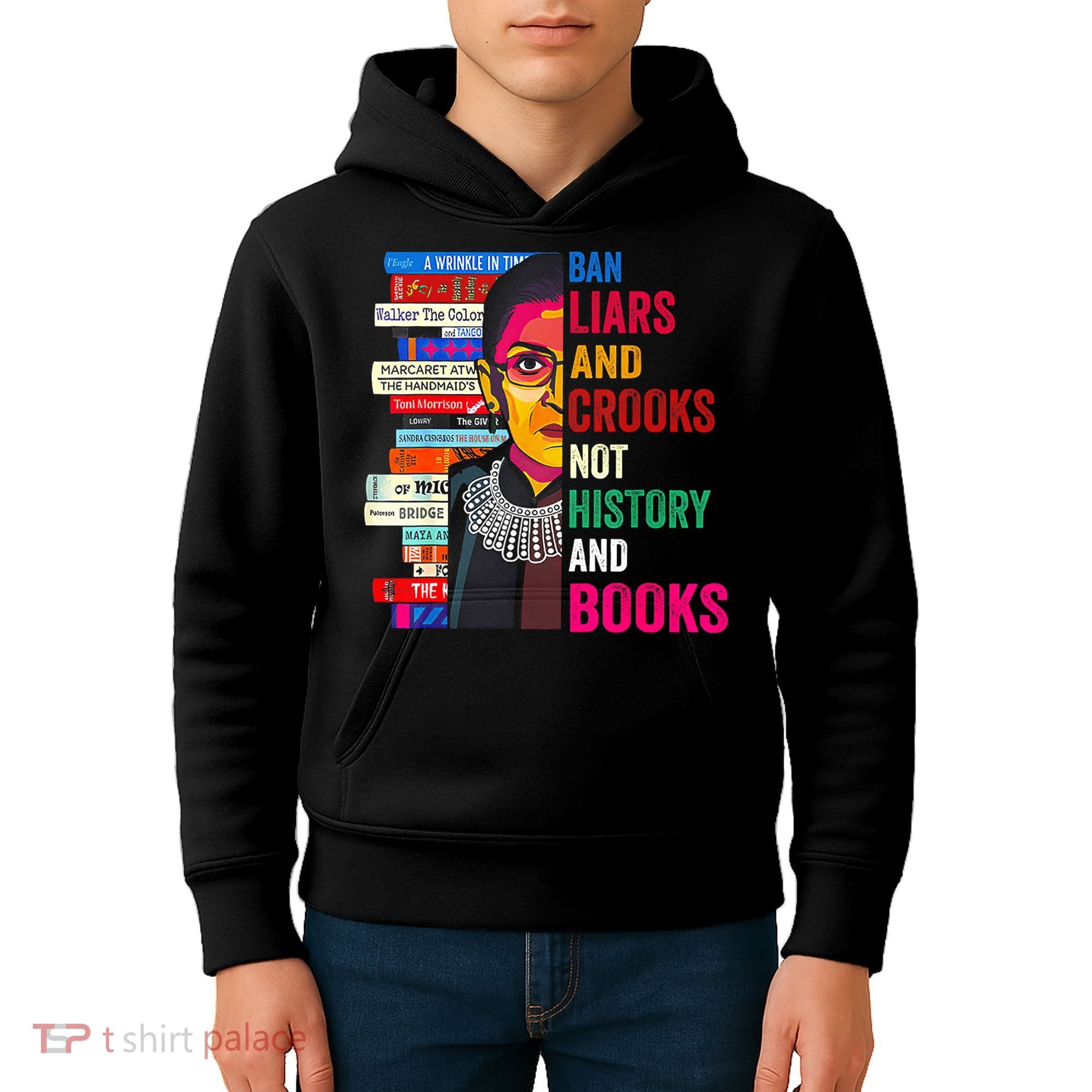Ban Liars And Crooks Not History And Books Kids Hoodie