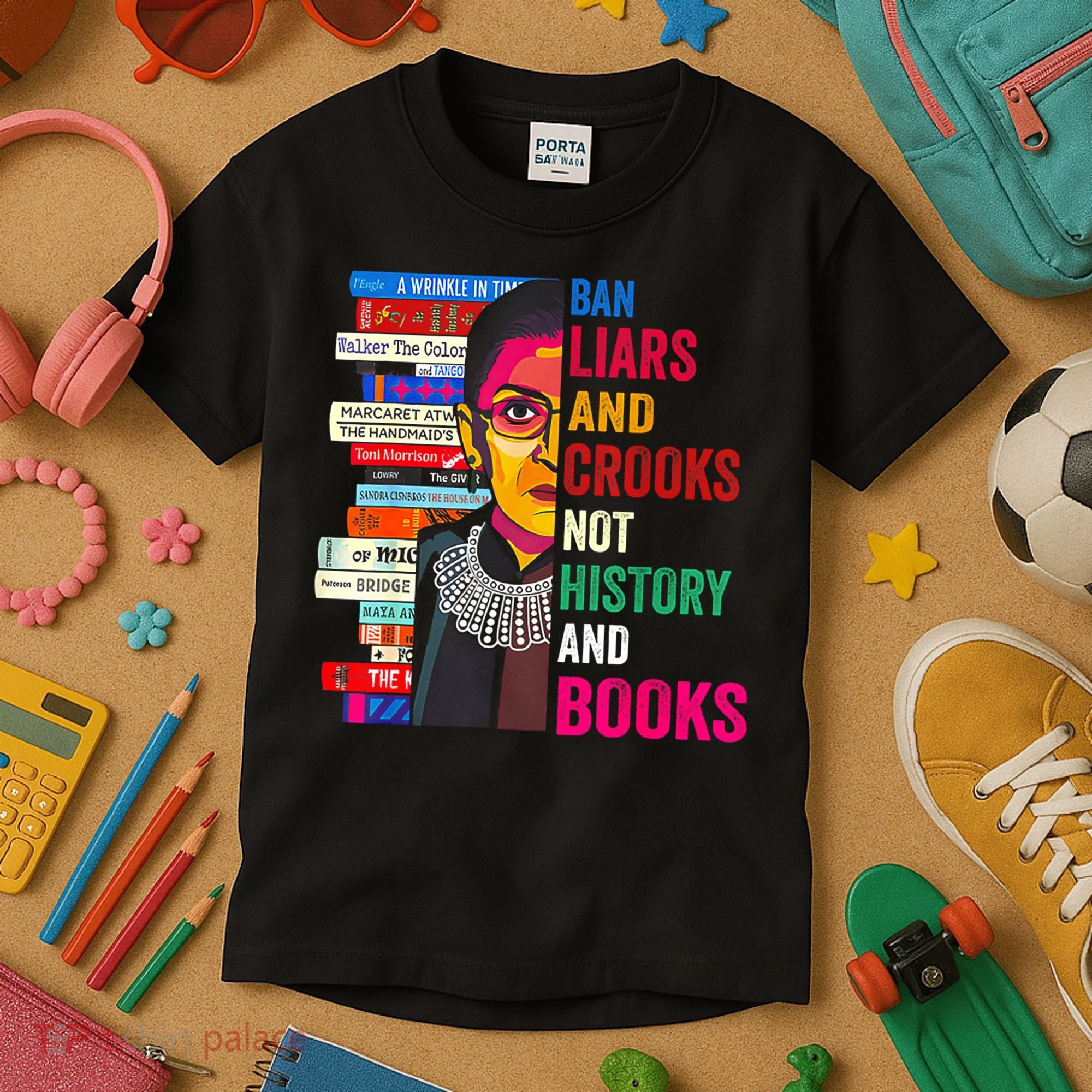 Ban Liars And Crooks Not History And Books Kids T-Shirt