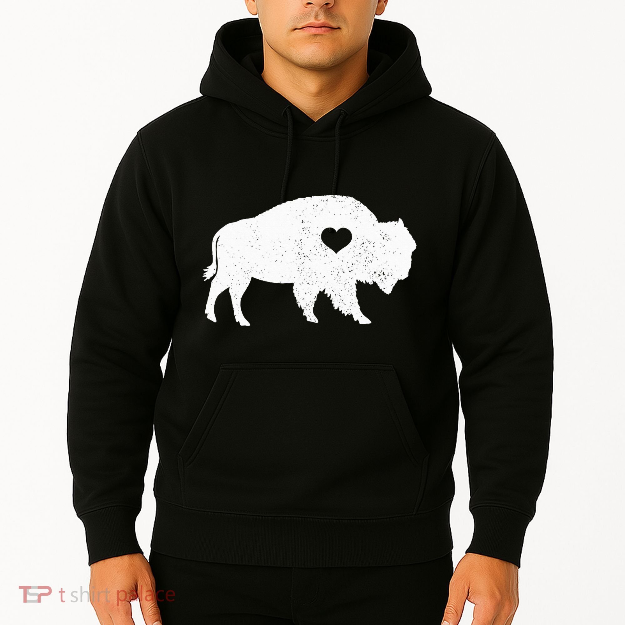 Bison Lover American Buffalo National Park Souvenir Hoodie