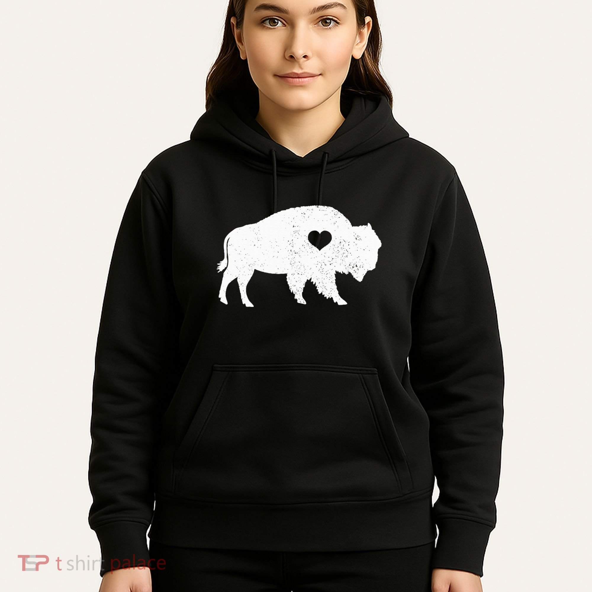 Bison Lover American Buffalo National Park Souvenir Hoodie