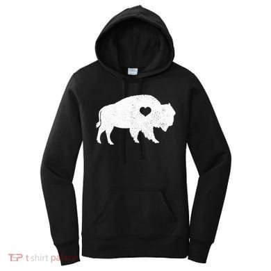Bison Lover American Buffalo National Park Souvenir Women's Hoodie