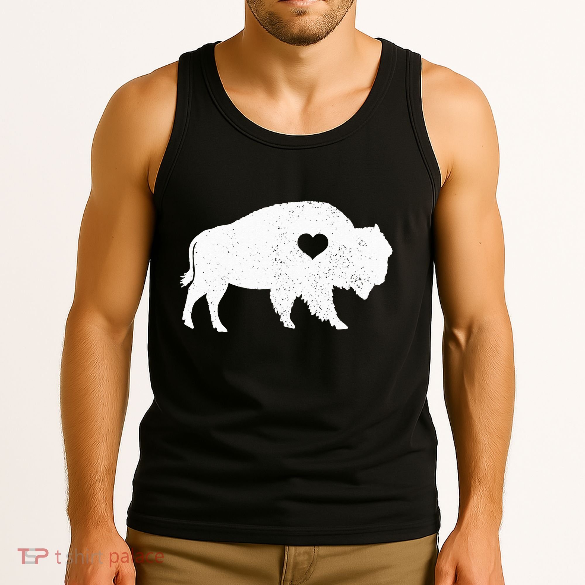 Bison Lover American Buffalo National Park Souvenir Tank Top