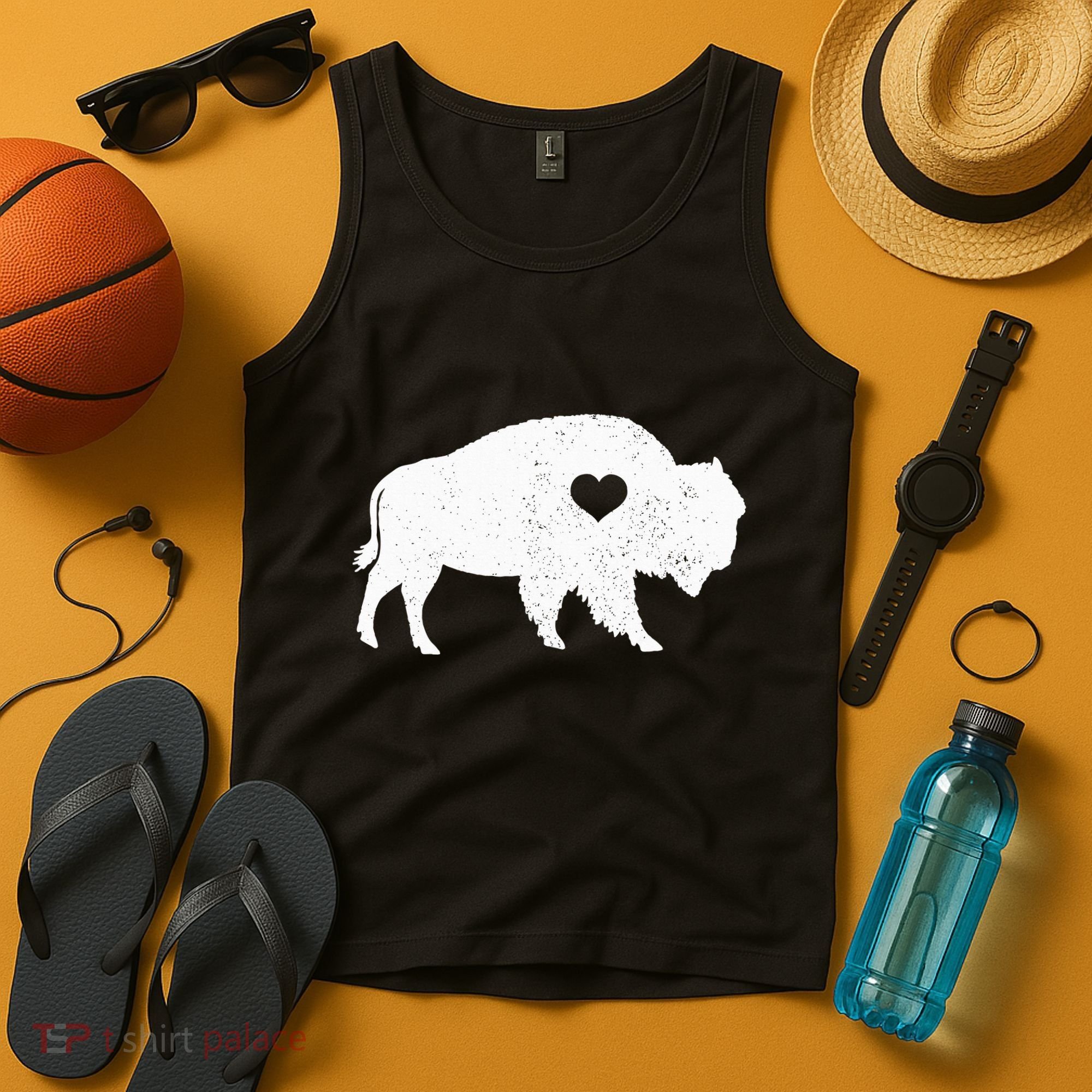 Bison Lover American Buffalo National Park Souvenir Tank Top