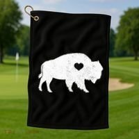 Bison Lover American Buffalo National Park Souvenir Golf Towel thumb 1