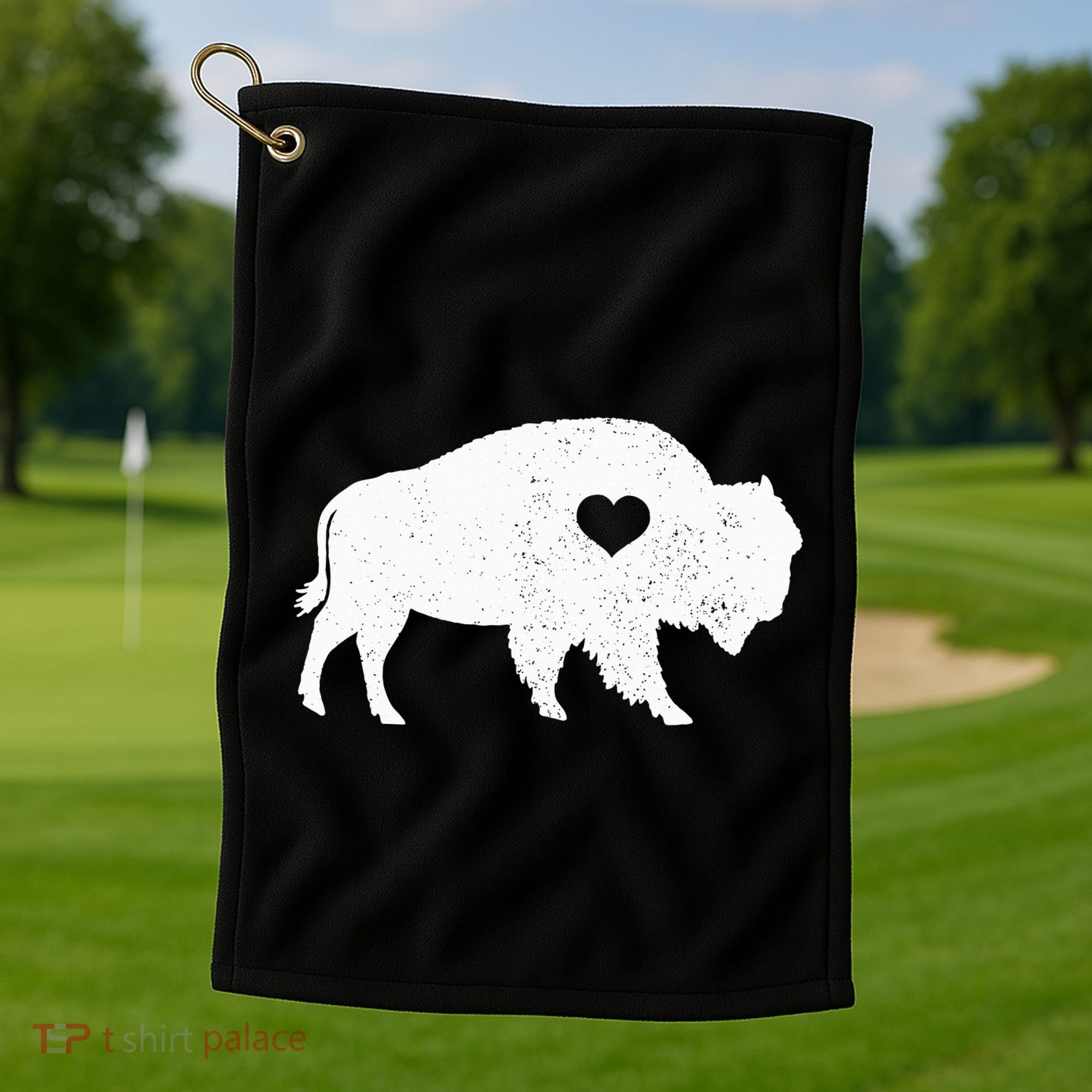 Bison Lover American Buffalo National Park Souvenir Golf Towel