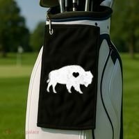 Bison Lover American Buffalo National Park Souvenir Golf Towel thumb 2