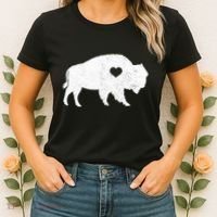 Bison Lover American Buffalo National Park Souvenir Women's T-Shirt thumb 2