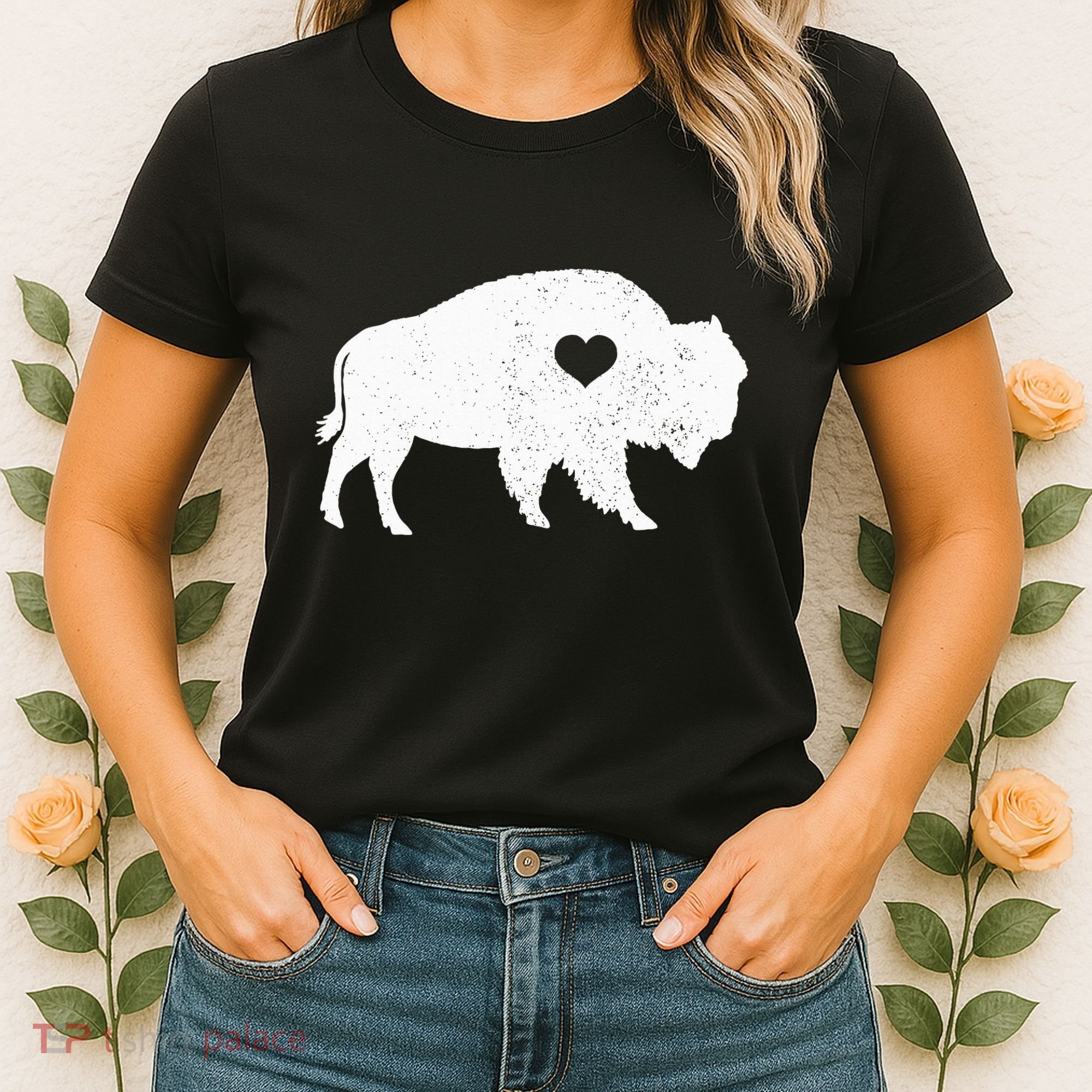 Bison Lover American Buffalo National Park Souvenir Women's T-Shirt