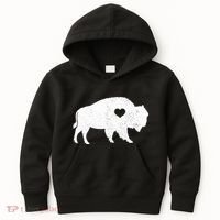 Bison Lover American Buffalo National Park Souvenir Kids Hoodie thumb 0