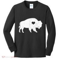 Bison Lover American Buffalo National Park Souvenir Kids Long Sleeve Shirt thumb 0