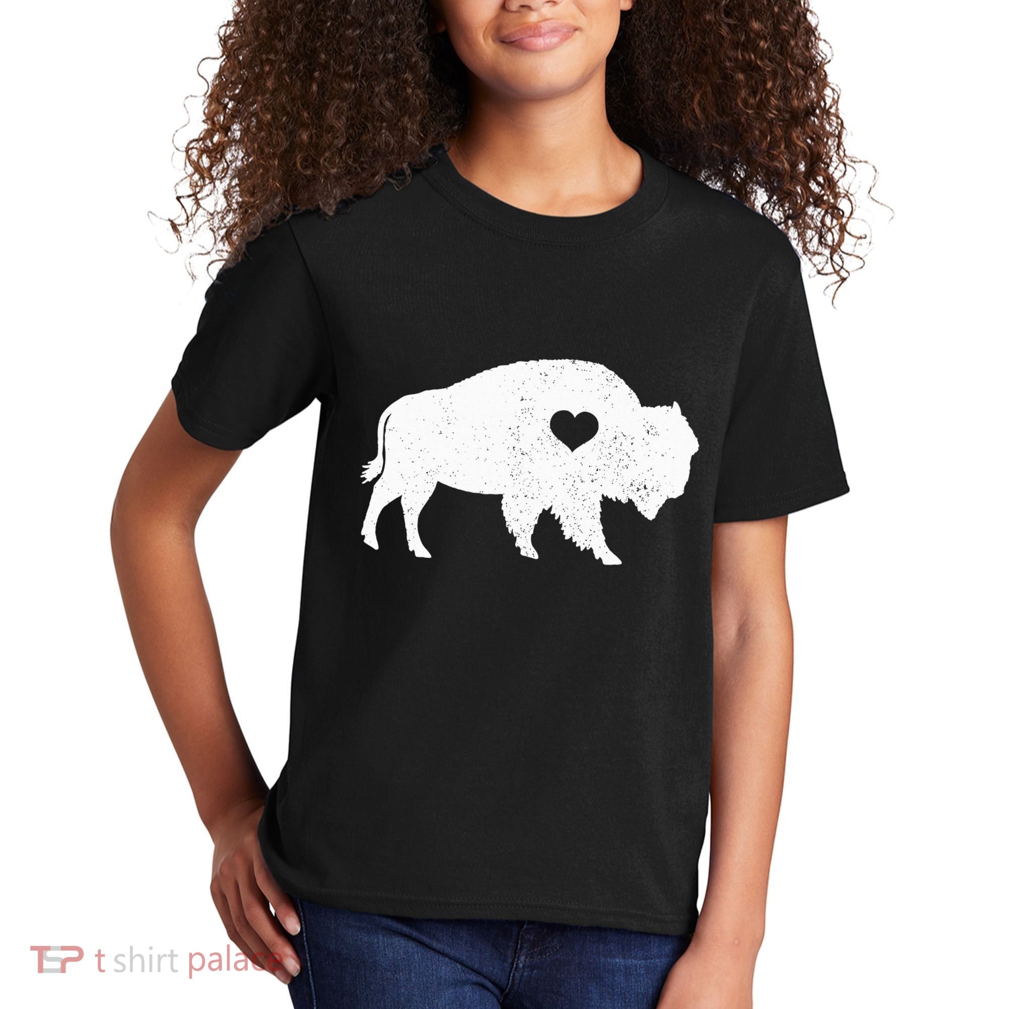 Bison Lover American Buffalo National Park Souvenir Kids T-Shirt