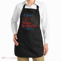 Book Lovers - A Book A Day Keeps The Mental Breakdown Away Apron thumb 2